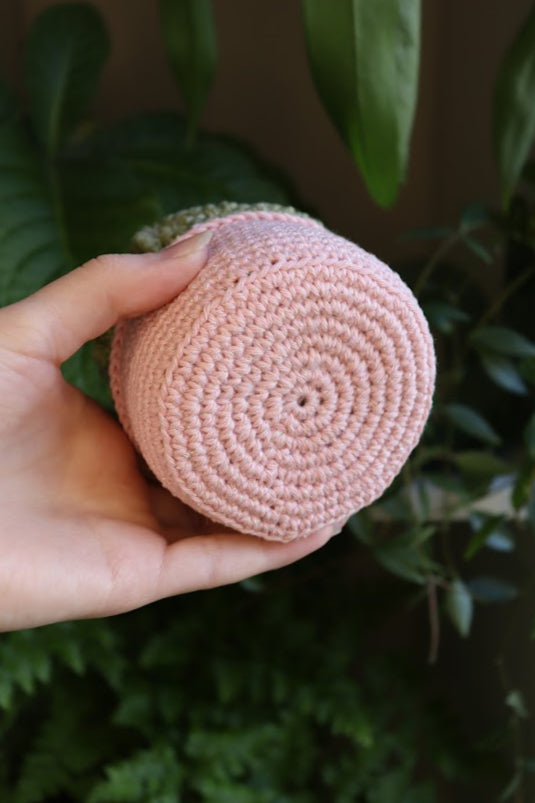 Crochet Brain Plant in Sparkle Pot