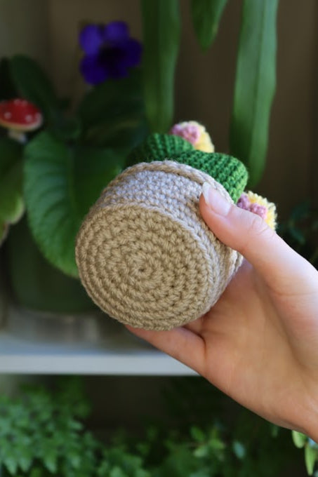 Crochet Pink Flower Prickly Pear Cactus