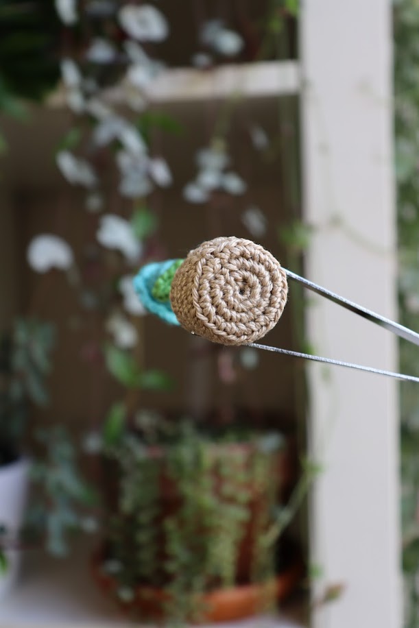 Crochet Blue Flower