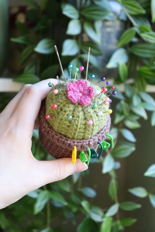 Crochet Cactus Pin Cushion