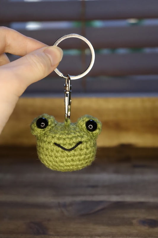 Crochet Frog Keychain