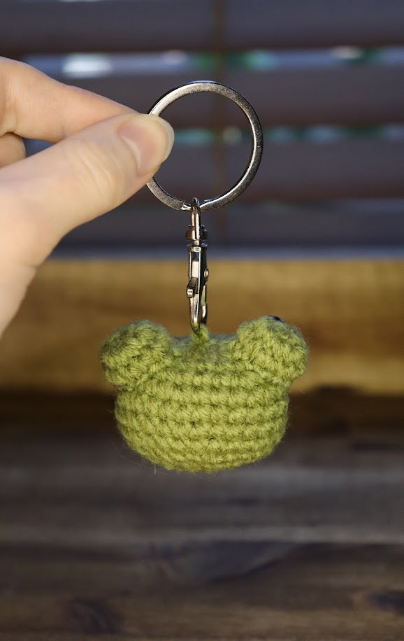 Crochet Frog Keychain