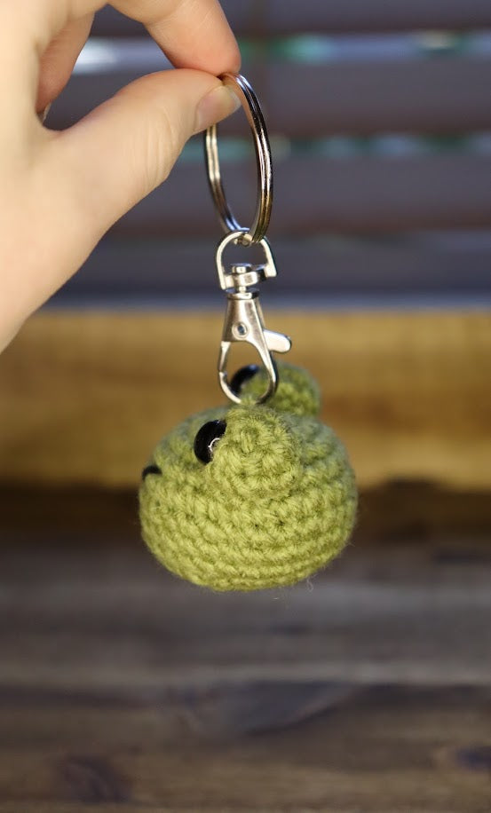 Crochet Frog Keychain