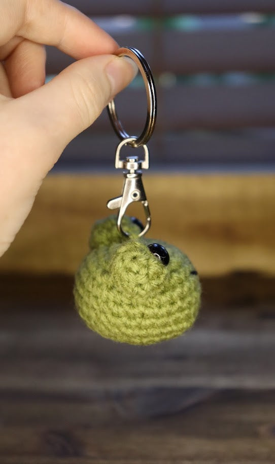 Crochet Frog Keychain