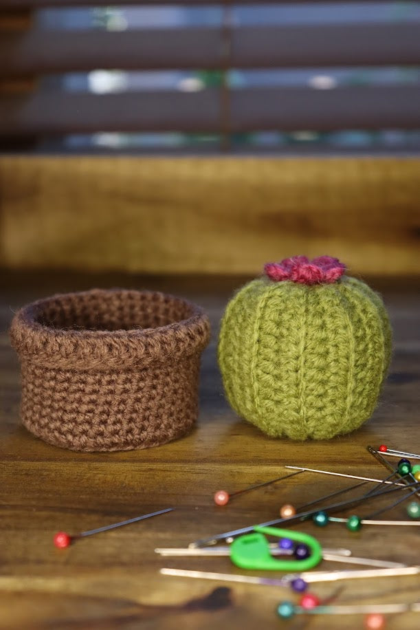 Crochet Cactus Pin Cushion