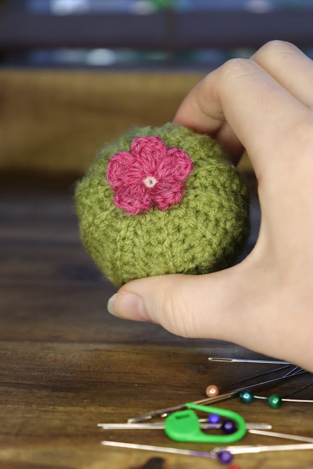 Crochet Cactus Pin Cushion