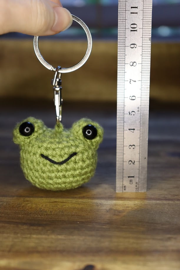 Crochet Frog Keychain