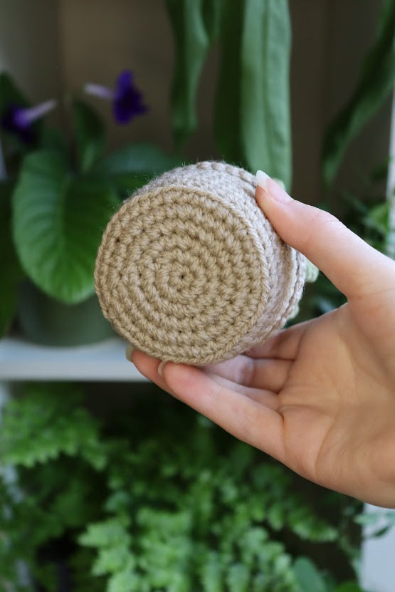 Crochet Pink Flower Cactus