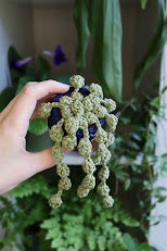 Crochet String of Pearls in Star Pot