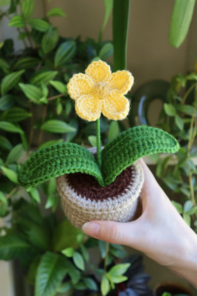 Crochet Yellow Flower
