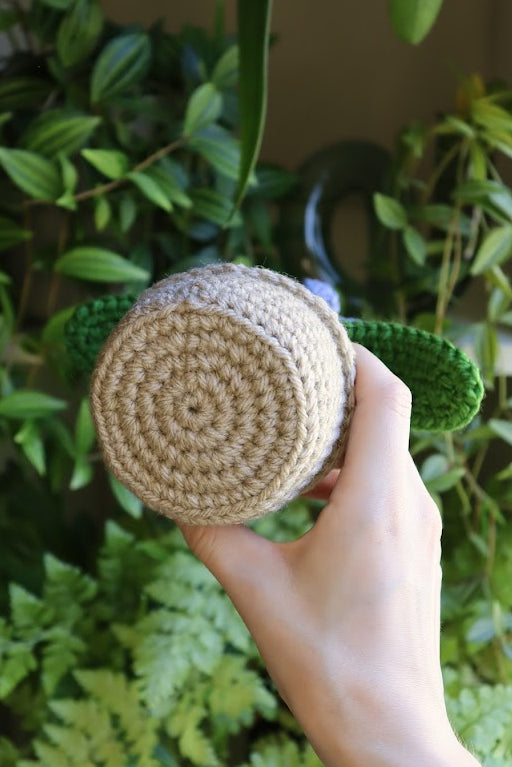 Crochet Blue Flower
