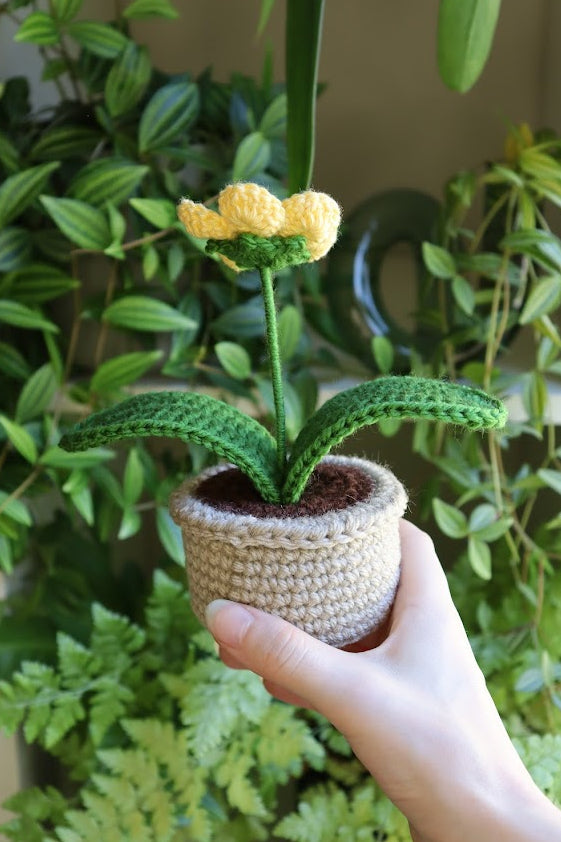 Crochet Yellow Flower