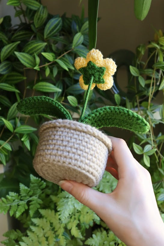 Crochet Yellow Flower