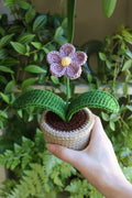 Crochet Purple Flower