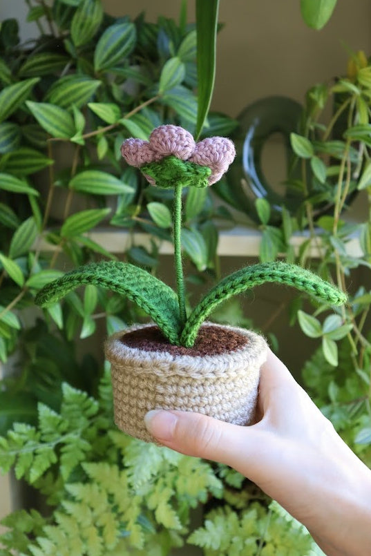 Crochet Purple Flower