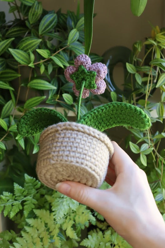 Crochet Purple Flower
