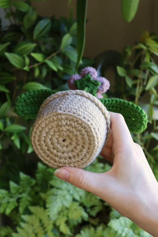 Crochet Purple Flower