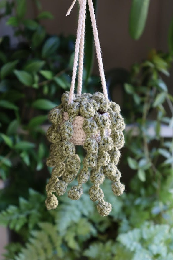Crochet Small Hanging String of Pearls