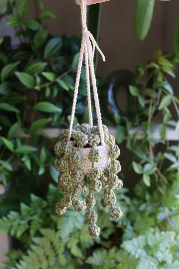 Crochet Small Hanging String of Pearls