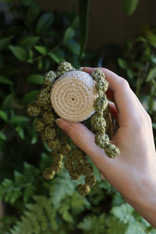 Crochet Small Hanging String of Pearls