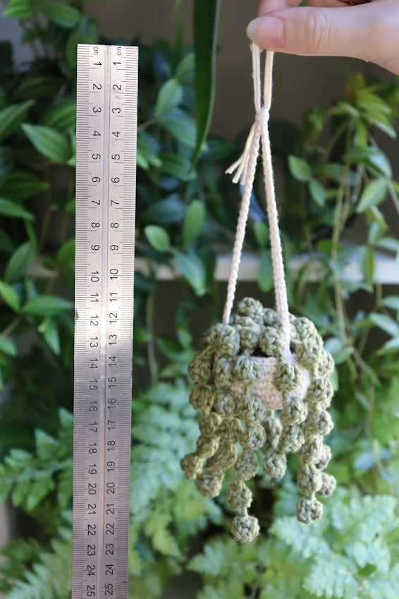 Crochet Small Hanging String of Pearls